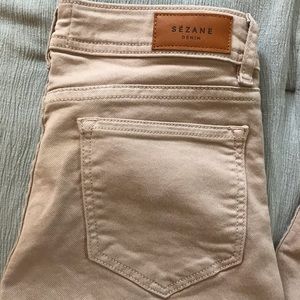Sezane blush skinny jeans
